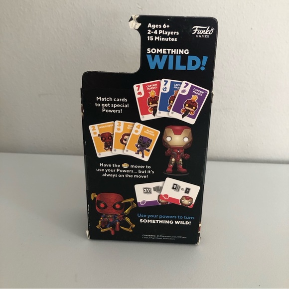 Funko Pop! Something Wild Card Game Marvel Infinity Saga With Iron Man Figure - Picture 5 of 11